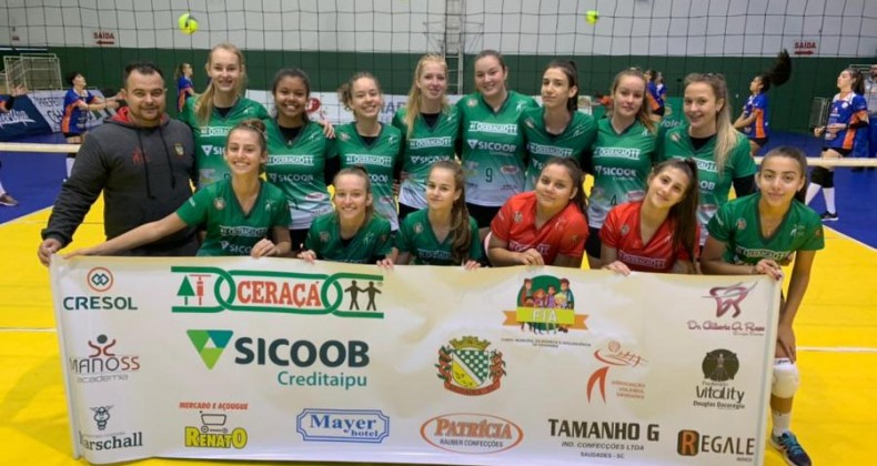 VOLEIBOL SAUDADENSE É DESTAQUE REGIONAL